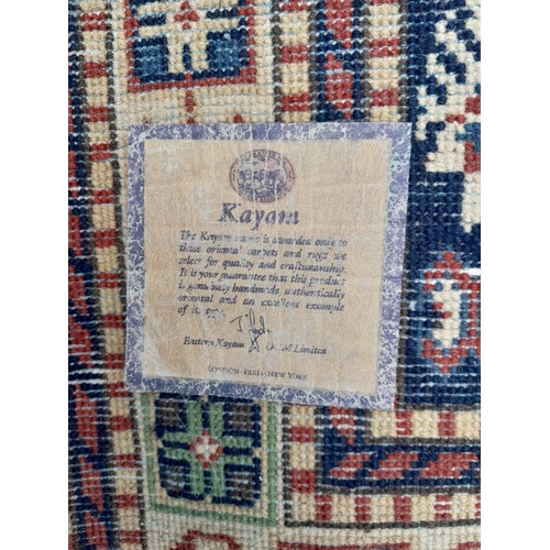 189 - Vintage hand woven Kayham wool rug