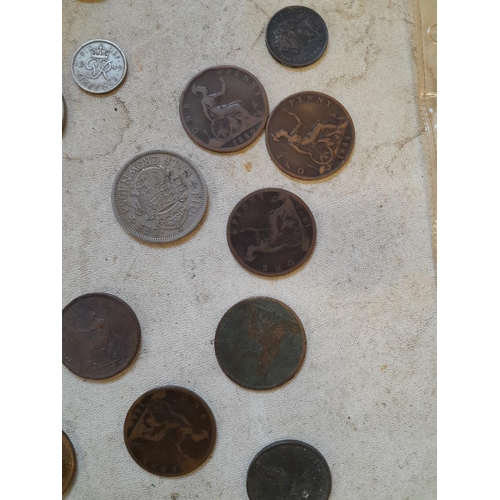 236 - Coins : assorted base metal post 1947 Crowns, Half Crowns and coinage