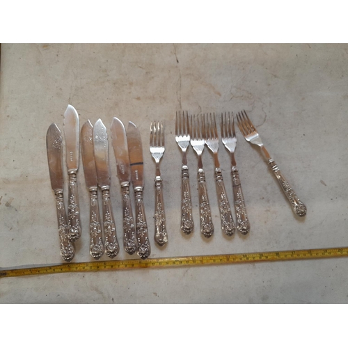 258 - Silver handled fish eaters