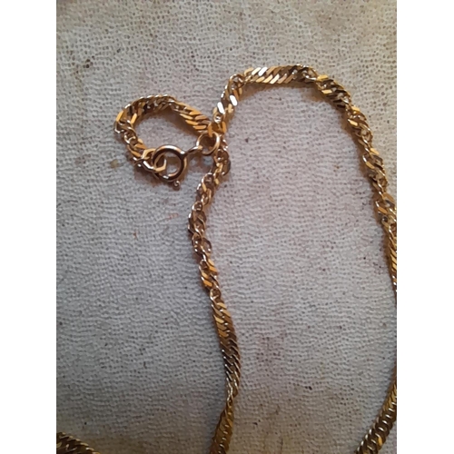 290 - 9 ct gold necklace 9.9 g