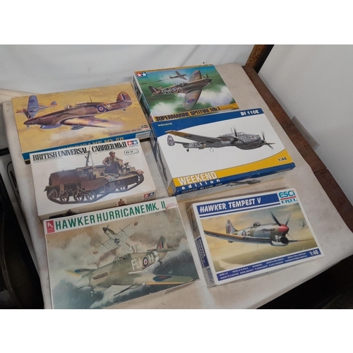 126 - Collection of boxed model aeroplanes, various eras and makers