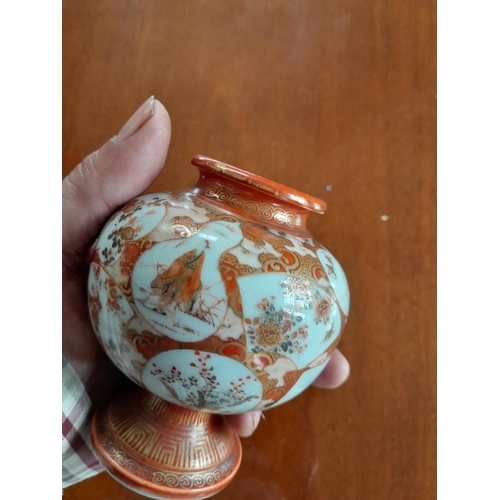 303 - Assorted Japanese ceramics : faux cloisonne, Kutani etc.