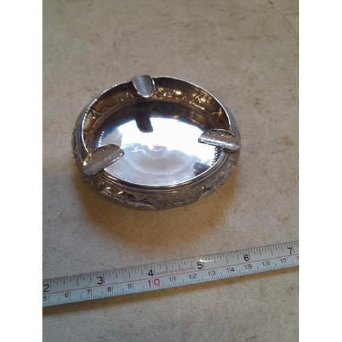 326 - South East Asian silver ashtray 116 g