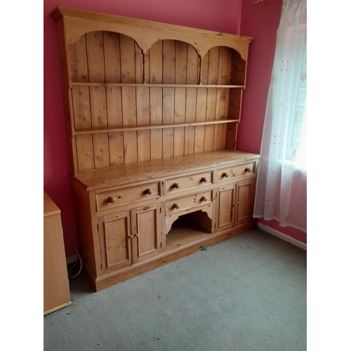 396 - Modern solid pine waxed dresser