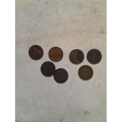 481 - Coins : French Centimes 1883, 1865, 1856, 1854, 1879, 1870, 1909