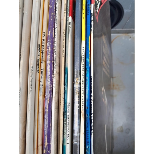 26 - 2 x record cases of vinyl albums : mainly classical and musicals