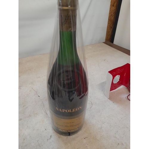 50 - Vintage bottle of Remy Martin Napoleon cognac still in original packaging