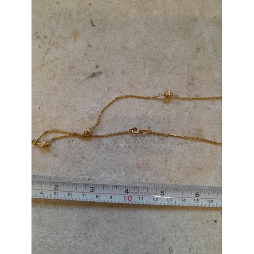 104 - 9 ct gold necklace 9.9 g