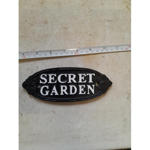 116 - Cast iron sign