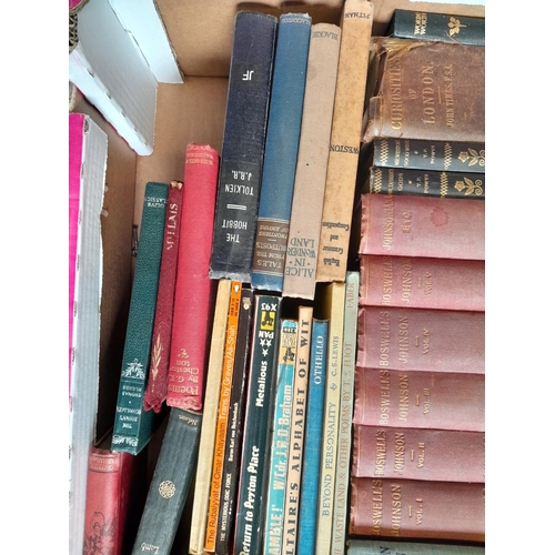 126 - Box of mixed themed vintage books