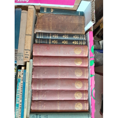 126 - Box of mixed themed vintage books