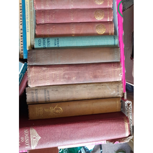 126 - Box of mixed themed vintage books