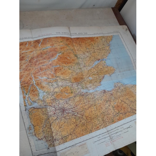 153 - Good array of vintage and paper maps, many having a military theme