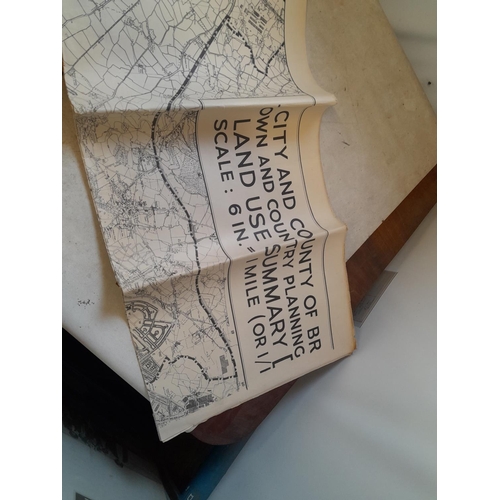 153 - Good array of vintage and paper maps, many having a military theme