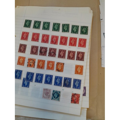 175 - Stamps : Folder of unmounted mint GB Commemorative stamps as part sheets and blocks, from 1960s and ... 