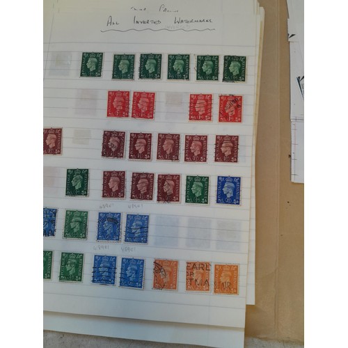 175 - Stamps : Folder of unmounted mint GB Commemorative stamps as part sheets and blocks, from 1960s and ... 