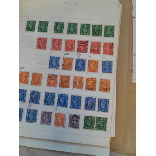 175 - Stamps : Folder of unmounted mint GB Commemorative stamps as part sheets and blocks, from 1960s and ... 