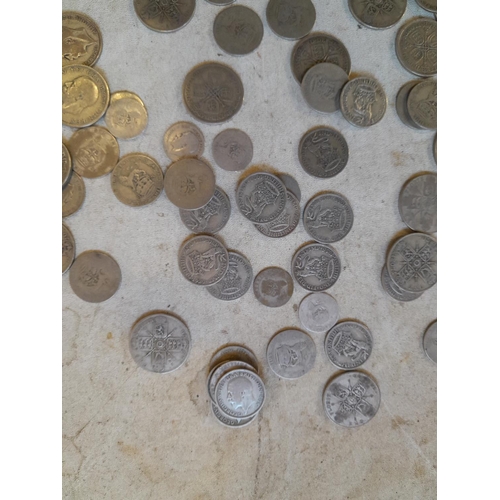 179 - Coins : Approx 550 g of pre 1947 silver coins all from circ.,  condition varies