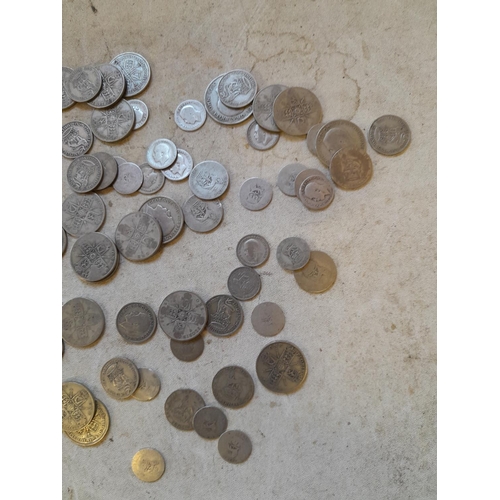 180 - Coins : Approx 550 g of pre 1947 silver coins all from circ.,  condition varies