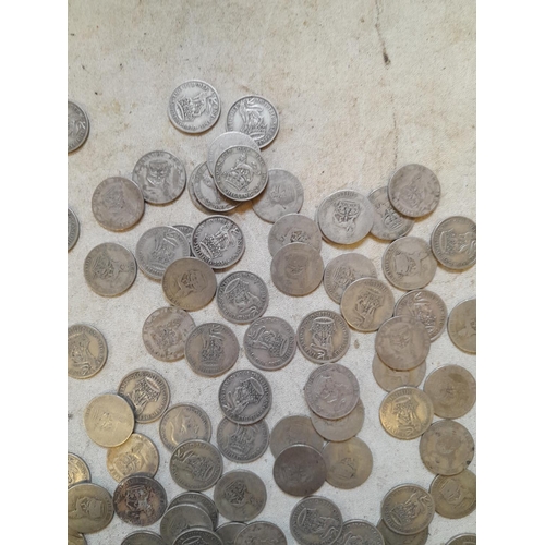 185 - Coins : Approx 550 g of pre 1947 silver coins all from circ.,  condition varies