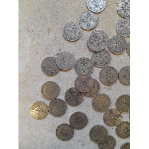 187 - Coins : Approx 550 g of pre 1947 silver coins all from circ.,  condition varies