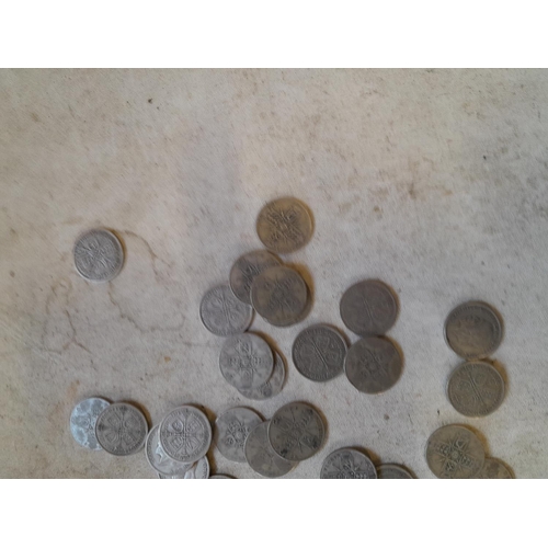 191 - Coins : Approx 550 g of pre 1947 silver coins all from circ.,  condition varies