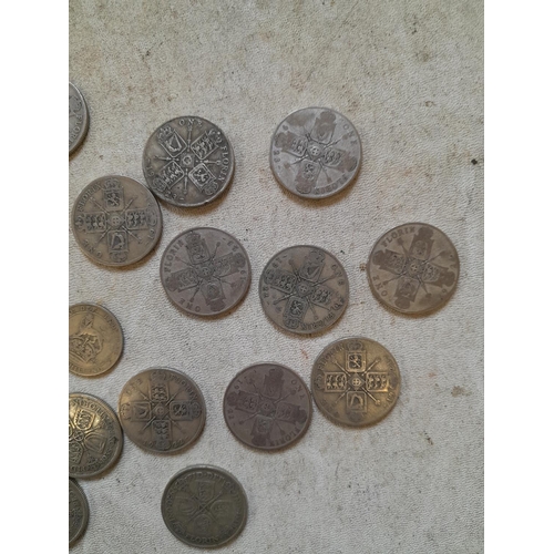 193 - Coins : Approx 200g of pre 1947 silver coins all from circ. condition varies