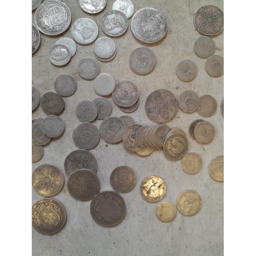 196 - Approx 550 g of pre 1920 silver coins all from circ., condition varies