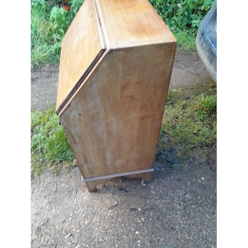 233 - Edwardian inlaid mahogany bureau