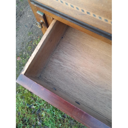 233 - Edwardian inlaid mahogany bureau