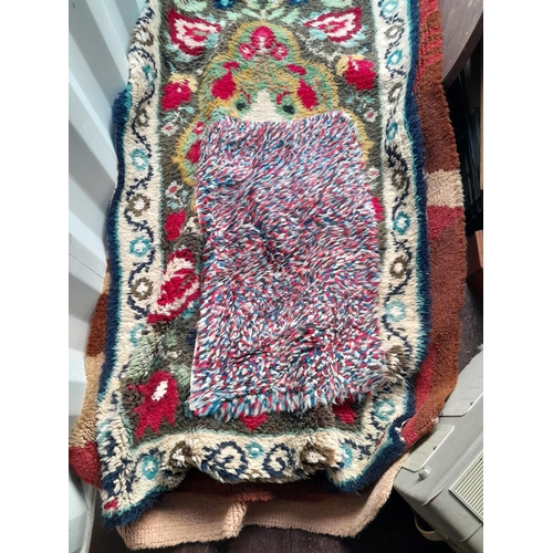 245 - Textiles : Vintage handmade wool rugs of various sizes