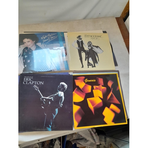 270 - 12 x vinyl record albums : Eric Clapton, Eagles, Bob Seger & other pop