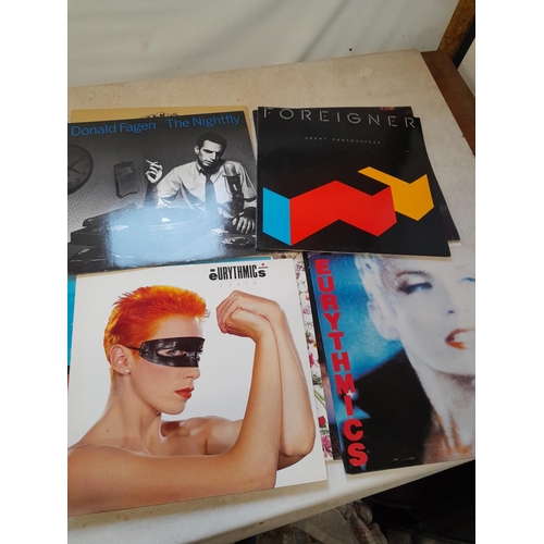 277 - 16 x vinyl record albums : 1970s & 1980s pop including Linda Ronstadt, Eurythmics, Prince