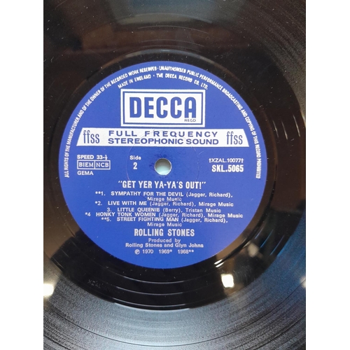 279 - 3 x vinyl record albums : Rolling Stones Their Satanic DECCA MONO TXL 103 3 D  GF sleeve in good ord... 