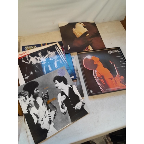 281 - Vinyl record albums : Jeff Beck & Santana 3 album box set