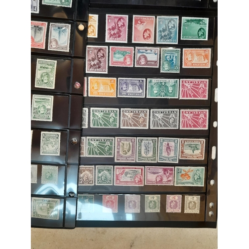 334 - Stamps : Mint Commonwealth on various album sheets