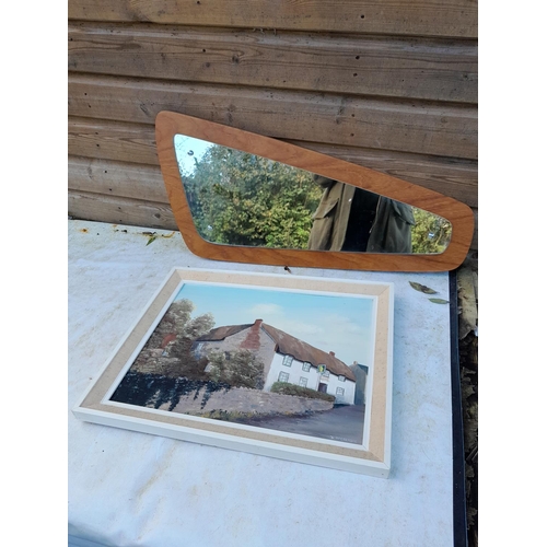 25 - Retro mirror and oil on artists board