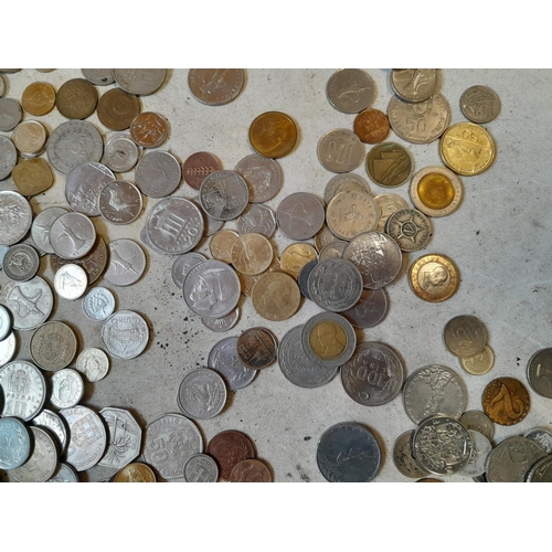 53 - Coins : Approx 2 kg of mixed foreign coinage