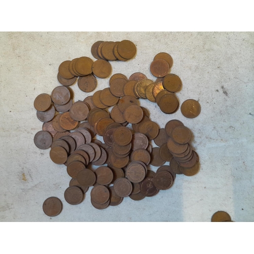 55 - Coins : an array of copper and base metal coins from later 19th century - pre decimal etc.