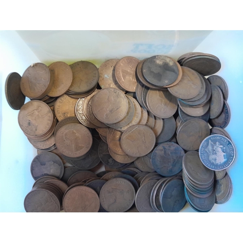 55 - Coins : an array of copper and base metal coins from later 19th century - pre decimal etc.