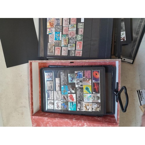 59 - Random array of stamps, some mint and used in sheets, stock book, First Day Covers, phonecards