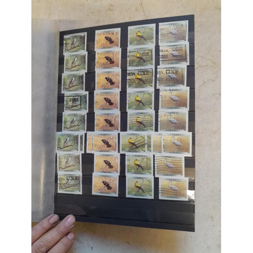 64 - Stamps 6 x sparsely filled mint and used stamps of the world mounted loosely on sheets in stock book... 