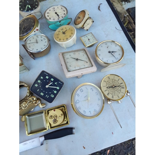 205 - Various alarm clocks for spares repairs