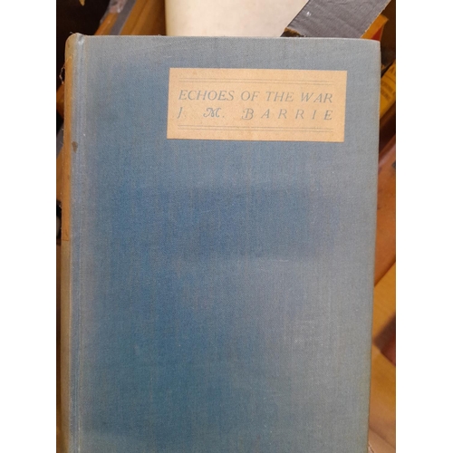 280 - Box of multithematic books : Echoes of the War by J M Barrie 1918 edition