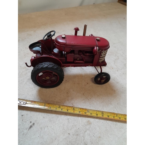 423 - Modern metal tractor ornament