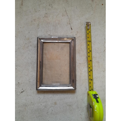 446 - Rectangular silver photograph frame