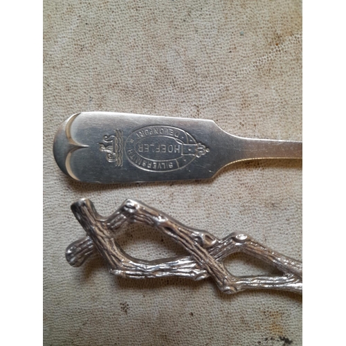 19 - Silver plated jam spoons