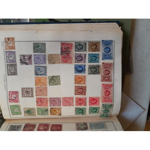 33 - Stamps and postcards : well filled world stamp album dating from 19th - late 20th century with colou... 