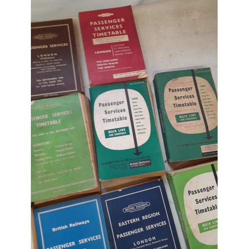 95 - 13 x Railway Service Timetables from early 1960s