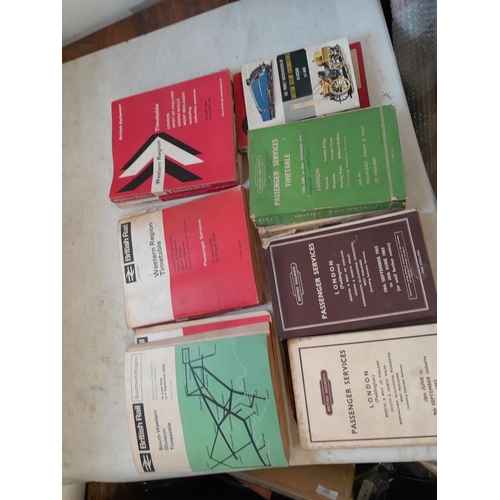 103 - 13 x Railway Service Timetables, leaflets and other timetables and schedules